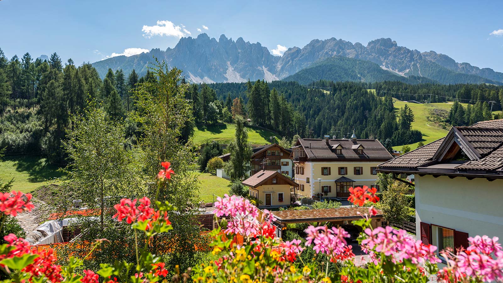 Vista dal balcone del nostro hotel 3 stelle a San Candido